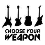 Choose Your Weapon T Shirt Guitar Hero Hero Hard Rock   Roll Heavy Metal Band