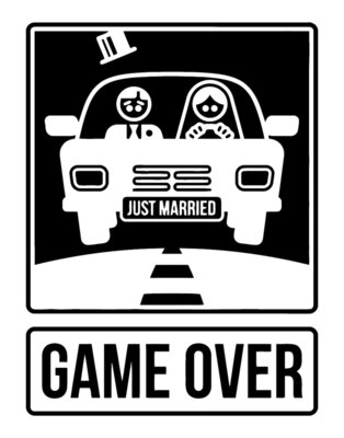  Game Over Couple T Shirt Married Wedding Valentine s Day Gift Wife Husband
